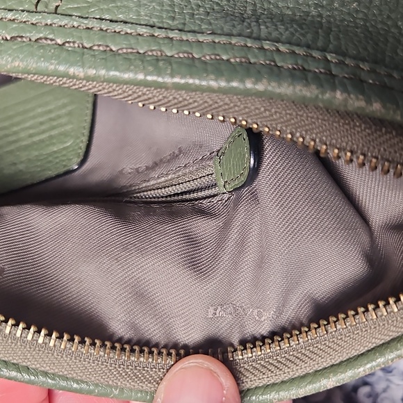 Coach Olive Green Leather Satchel With Wallet 2 For One - Picture 8 of 16